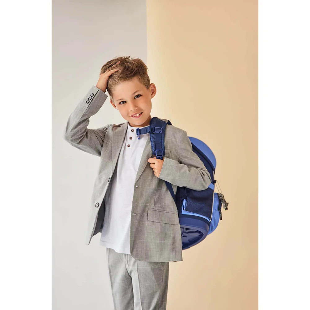 Belmil Compact Plus Premium Schulranzen Set 5-teilig "Topographic" 19 Liter