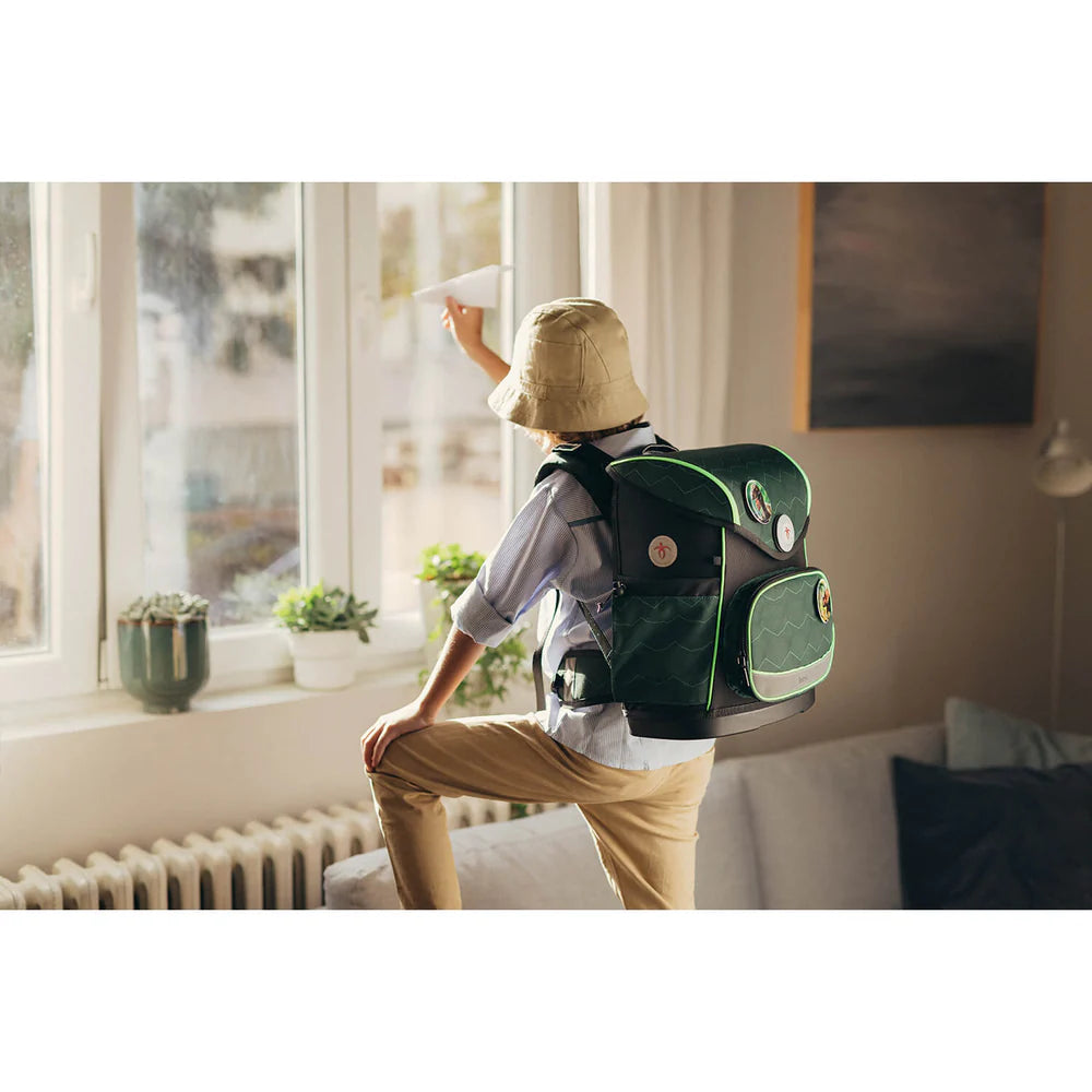 Belmil Compact Plus Premium Schulranzen Set 5-teilig "Twist of Lime"