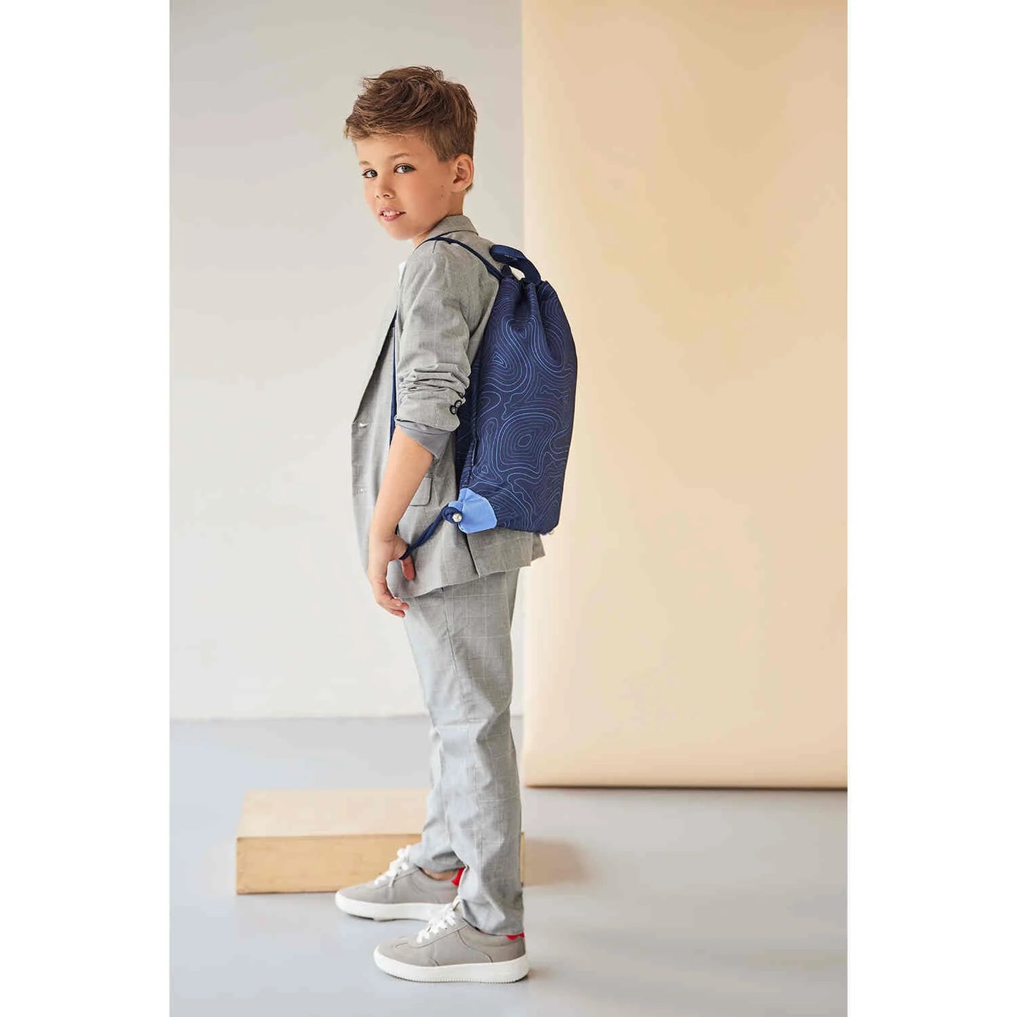 Belmil Smarty Plus Premium Schulranzen Set 5-teilig "Topographic"