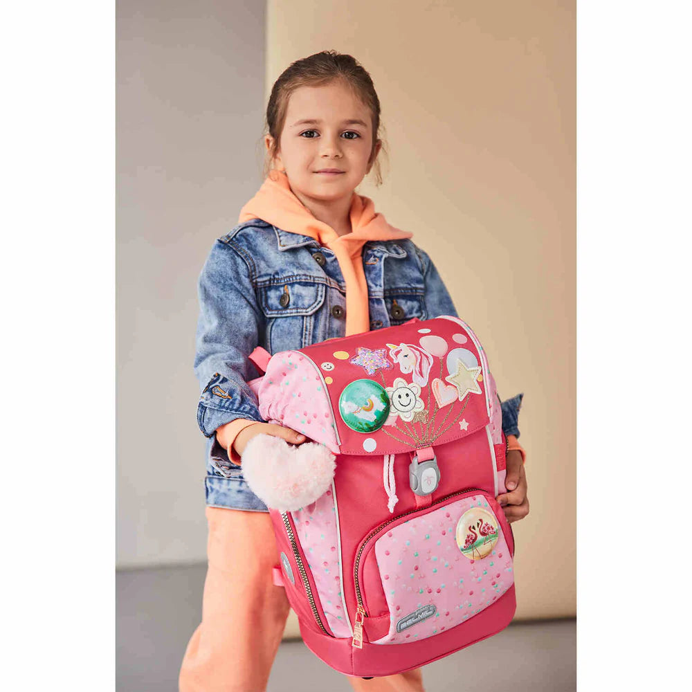 Belmil Comfy Plus Premium Schulranzen Set 5-teilig "Rose Quartz"