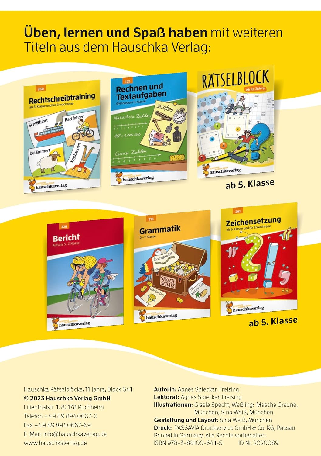 Hauschka Verlag Rätselblock ab 11 Jahre