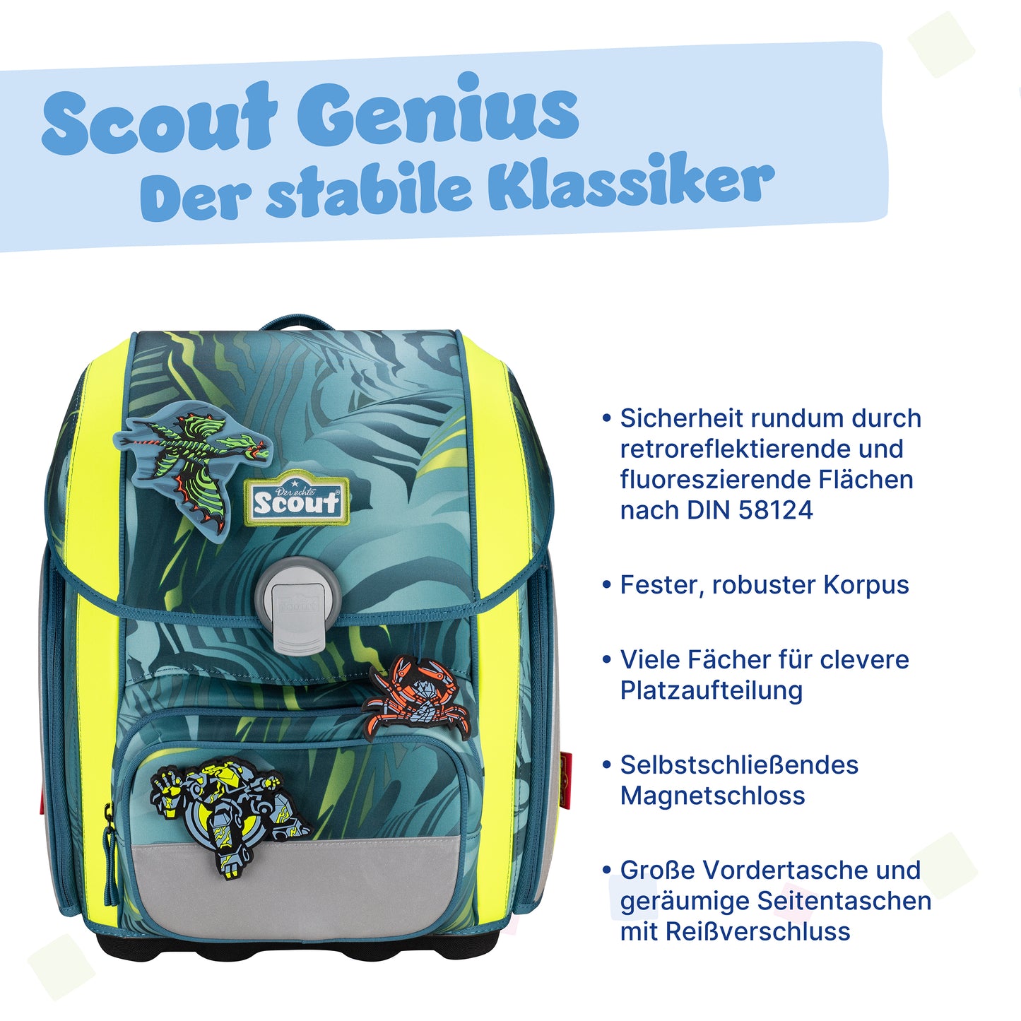 Scout Genius Schulranzen-Set Action