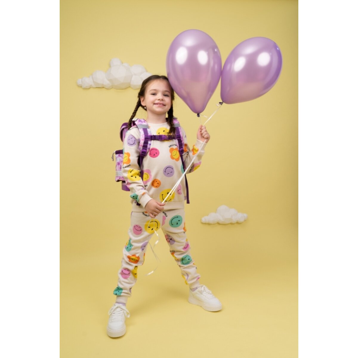 Belmil Classy ergonomisches Schulranzen-Set 4-teilig "Chic Charms" mit Brustgurt