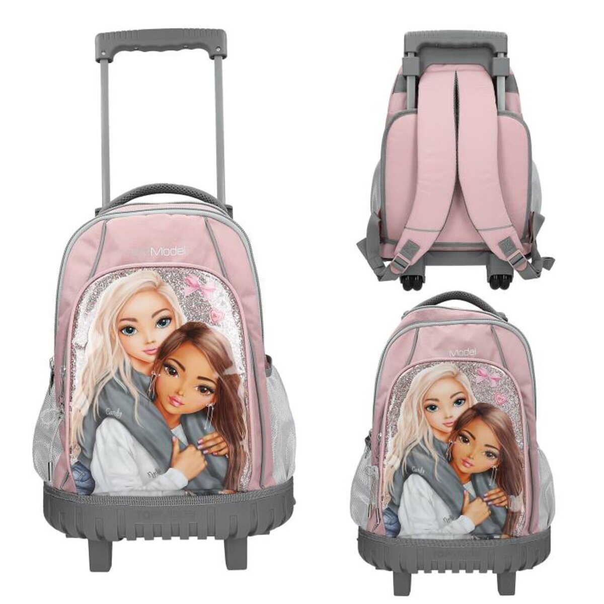 Depesche TOPModel Schulrucksack mit integriertem Trolley MY BFF 28 Liter