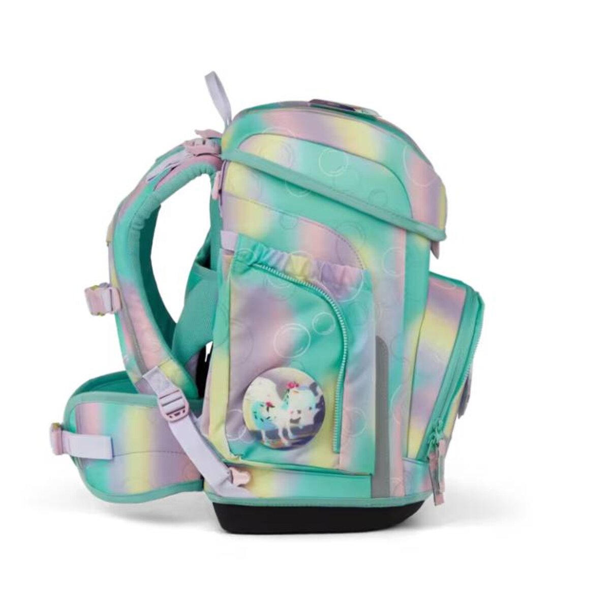 ergobag cubo Set Schulranzen-Set ZauBärwelt Rosa Türkis 5-teilig 19 Liter