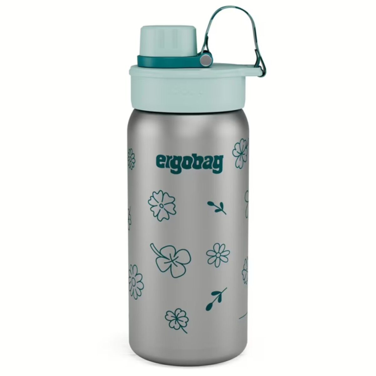 ergobag Edelstahl-Trinkflasche Blumen