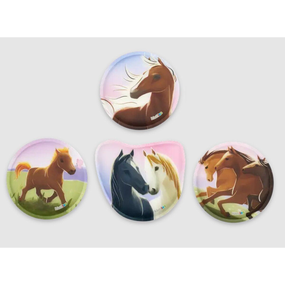 ergobag PACK Schulrucksack-Set BlütenzauBär, 6-teilig