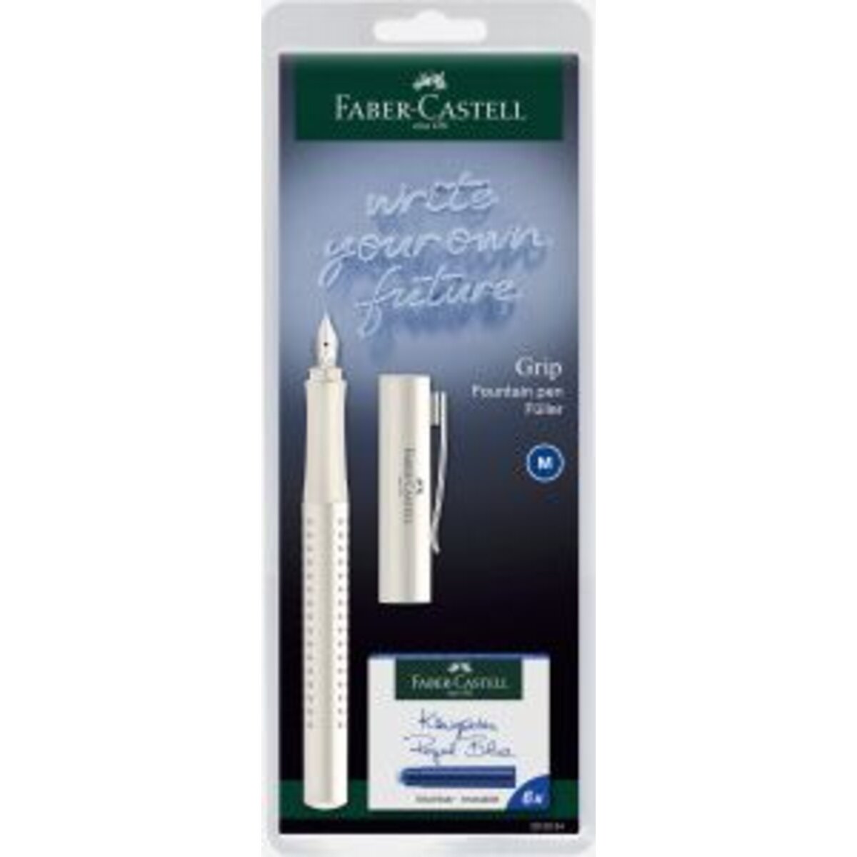 Faber-Castell Füller Grip 2010 M New Harmony BK, 1 Stück, 4-fach sortiert
