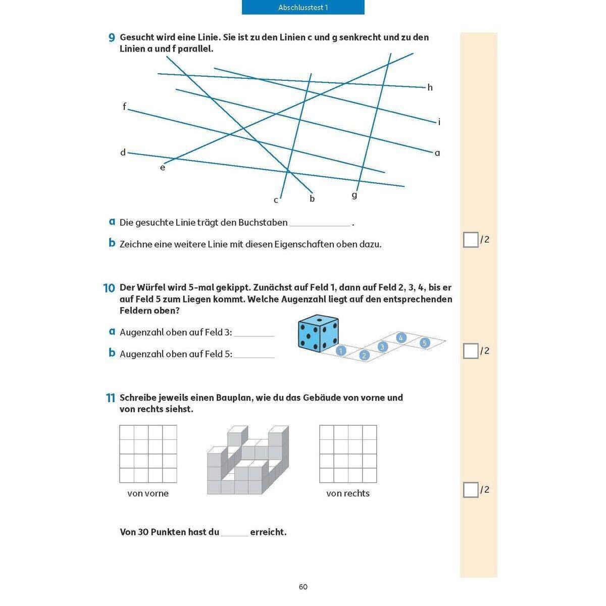 Hauschka Verlag Fit zum Übertritt - Mathematik 4. Klasse, A4-Heft