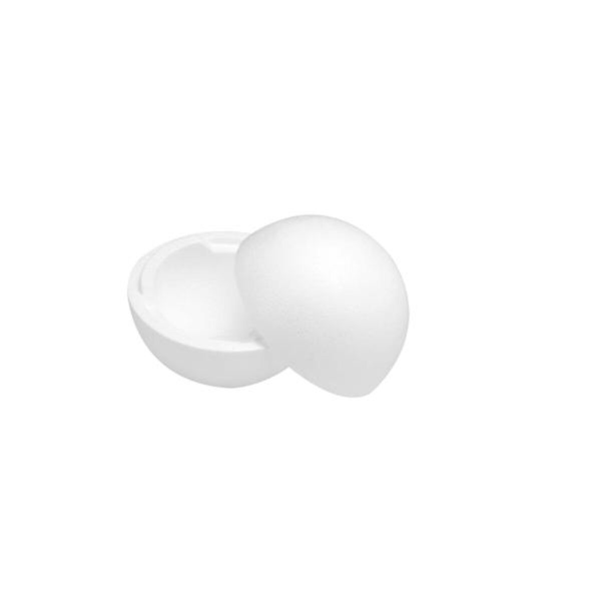 Glorex 1 Styroporkugel 25 cm teilbar weiß