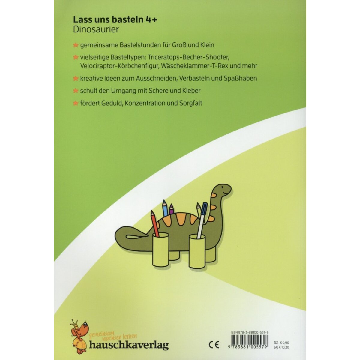 Hauschka Verlag Lass uns Basteln - Bastelbuch ab 4 Jahre – Dinosaurier