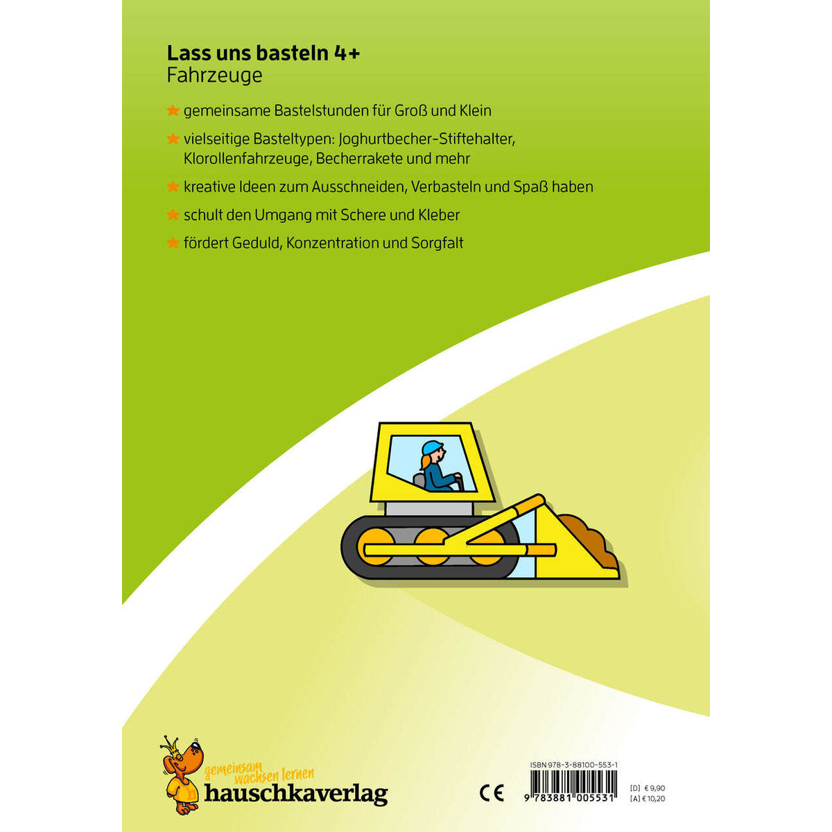 Hauschka Verlag Lass uns basteln - Bastelbuch ab 4 Jahre - Fahrzeuge