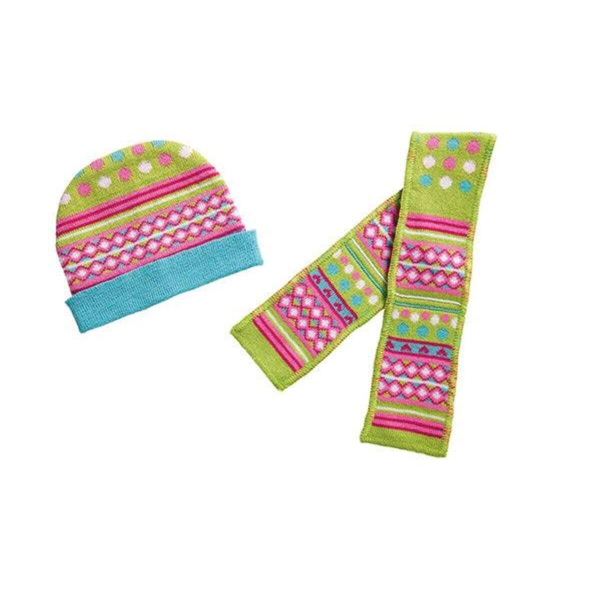 Heless Mütze und Schal Froschi, Größe 35-45 cm