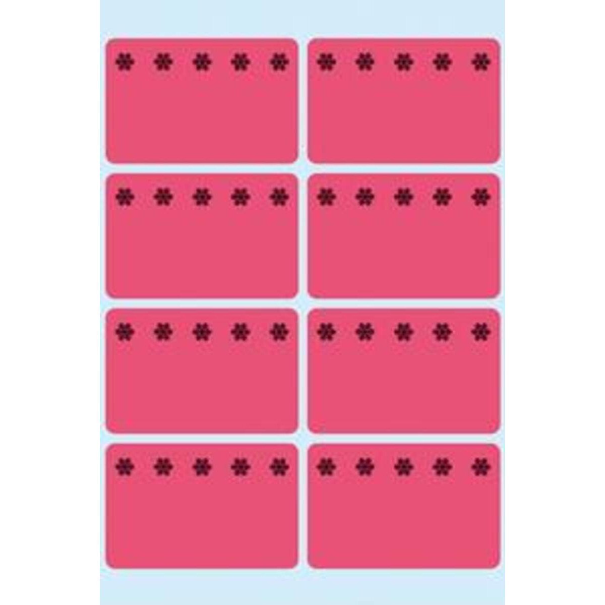 HERMA Küchen-Etiketten, Tiefkühletiketten leuchtrot, Rechteckig, 48 Stück