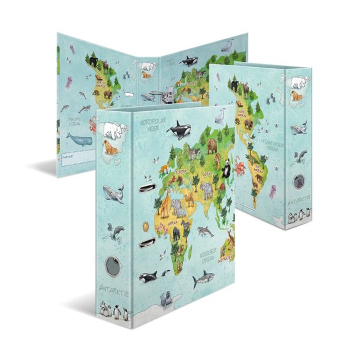 HERMA Motiv-Ordner A4 Weltkarte