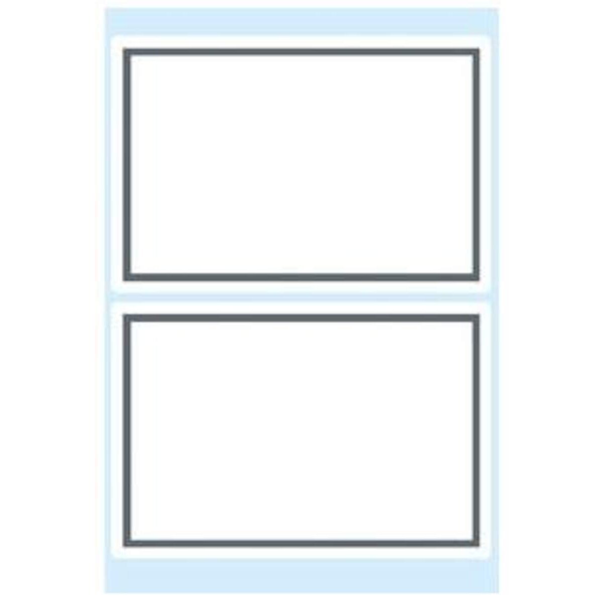 HERMA Schuletiketten, grauer Rand, 82 x 55mm