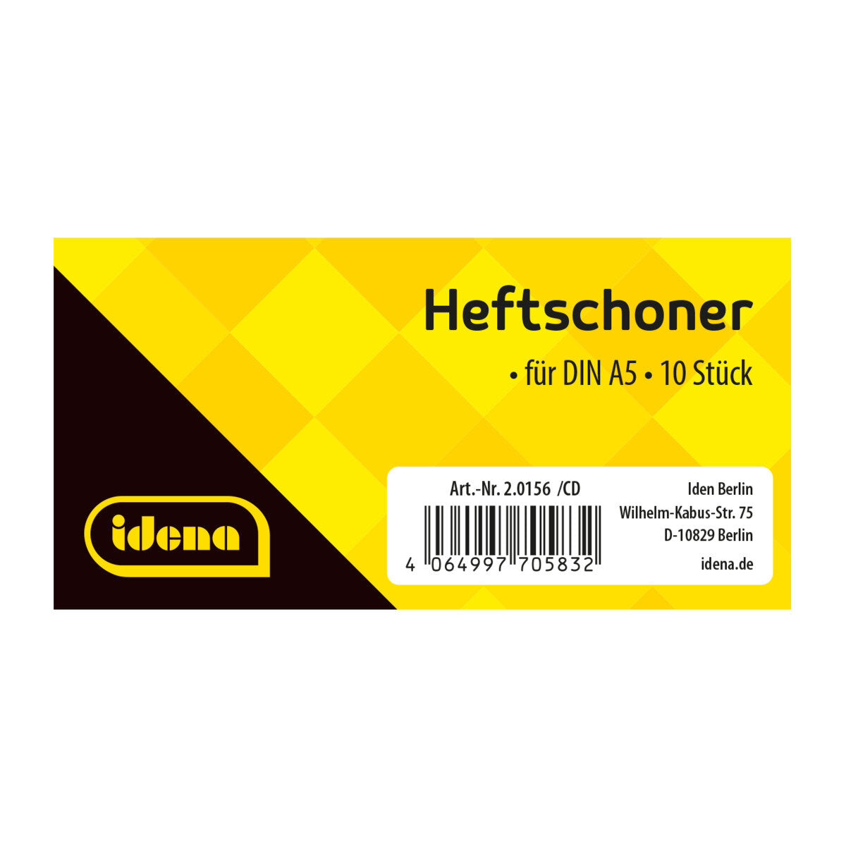 Idena Heftschoner A5, transparent blau