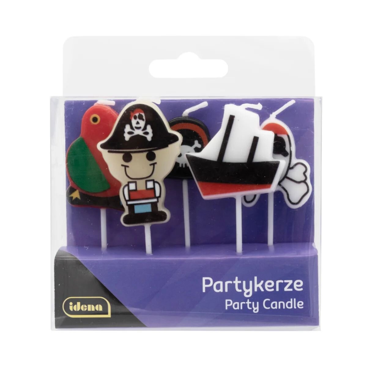 Idena Partykerzen - 5er Set "Piraten"