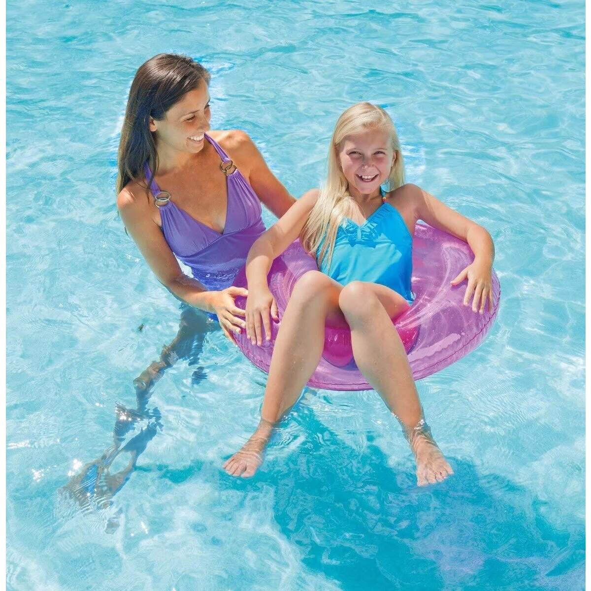 Intex Schwimmring transparent, Durchmesser 76 cm, 1 Stück, 3-fach sortiert