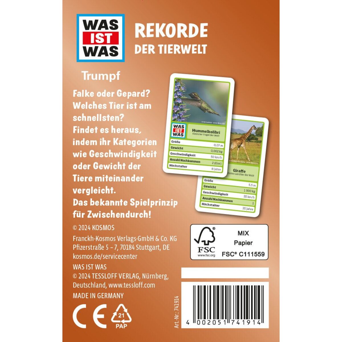 KOSMOS WAS IST WAS Trumpf Rekorde der Tierwelt