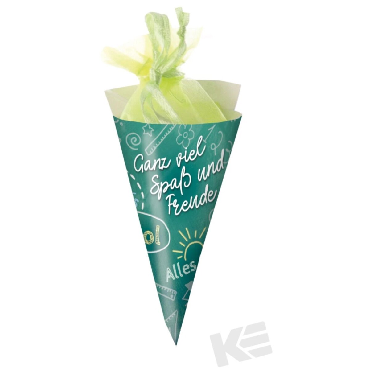Kurt Eulzer Schultüte Viel Freude grün