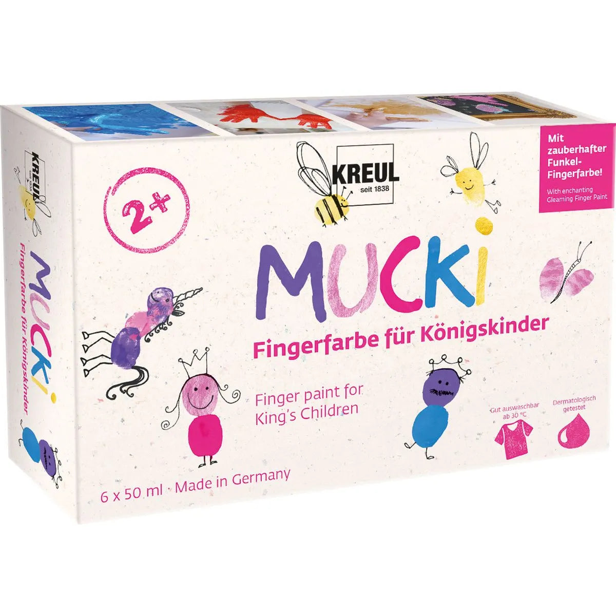 KREUL Fingerfarben MUCKi für Königskinder 6x50ml