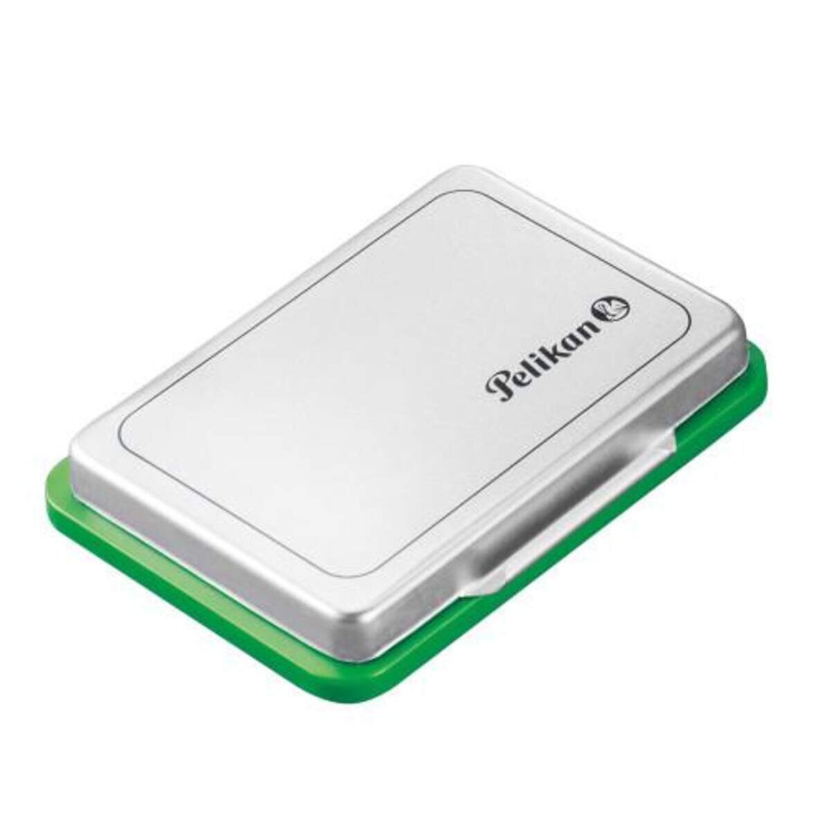 Pelikan Stempelkissen, grün, 5 x 7 cm, aus Metall