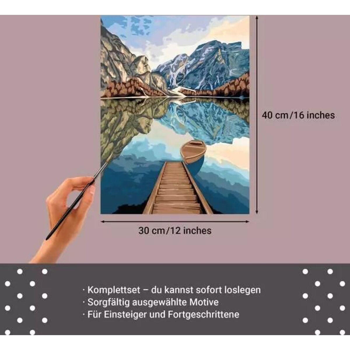 Ravensburger CreArt Malen nach Zahlen - Leinwand Seeblick