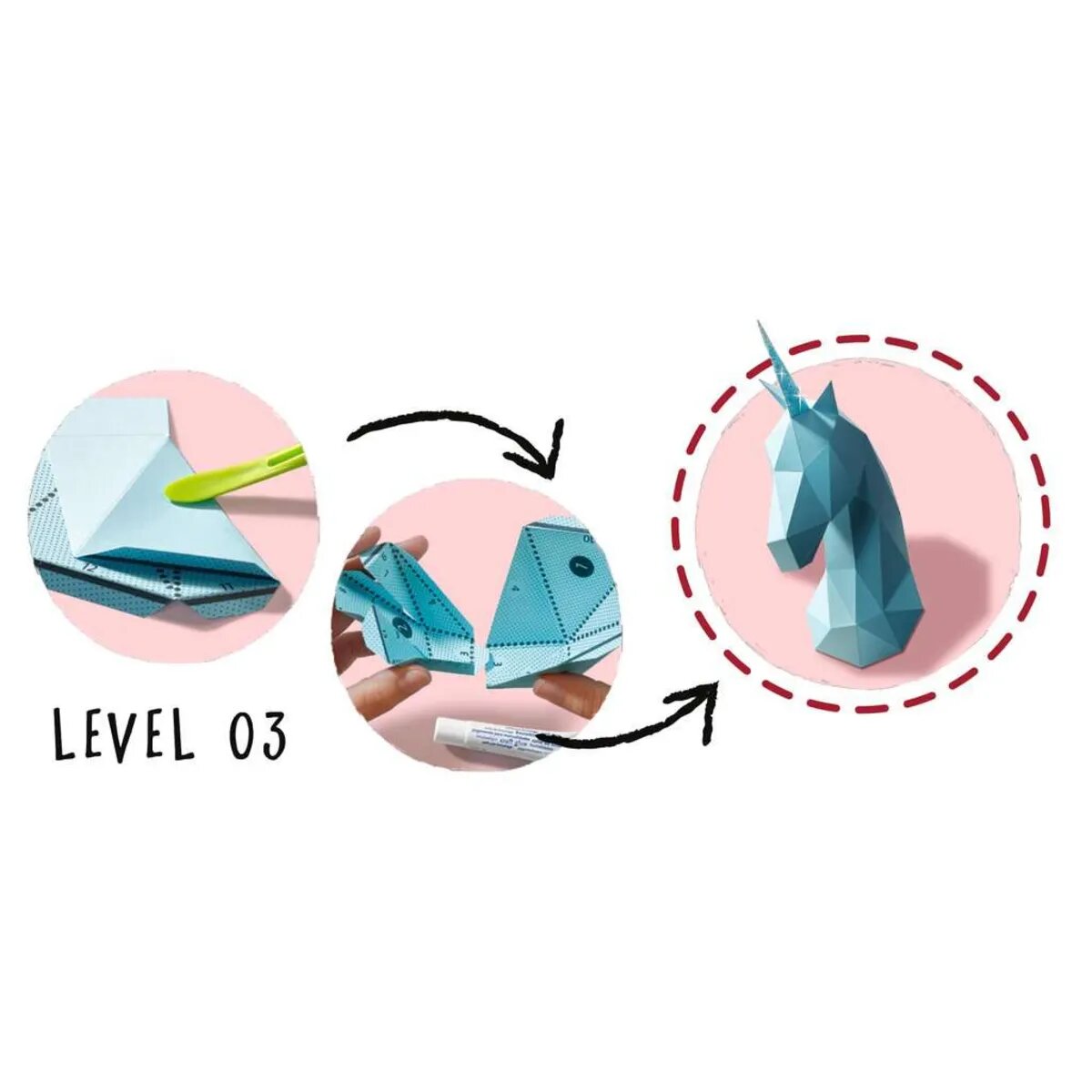 Ravensburger BeCreative - Paper Art Blumen & Einhörner