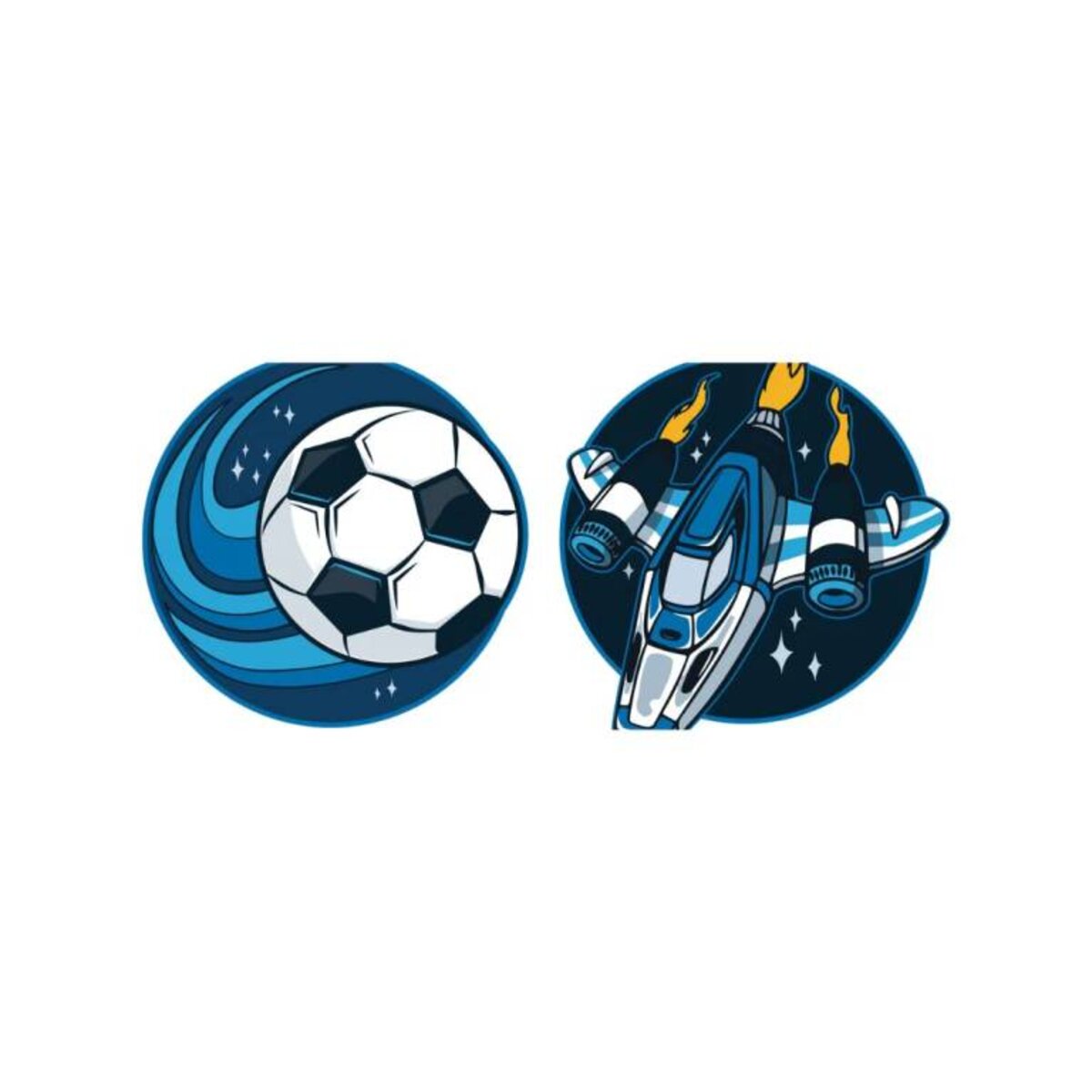 Schneider 2er Set Patches mit Klettfunktion Spaceball und Spaceship
