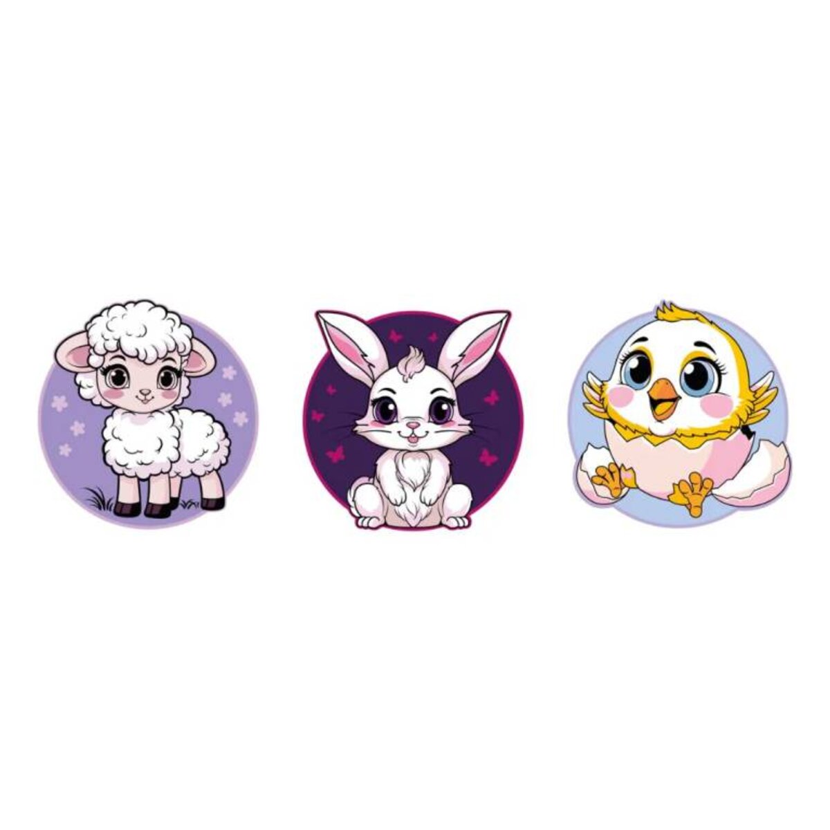 Schneider 3er Set Patches mit Klettfunktion Farmland