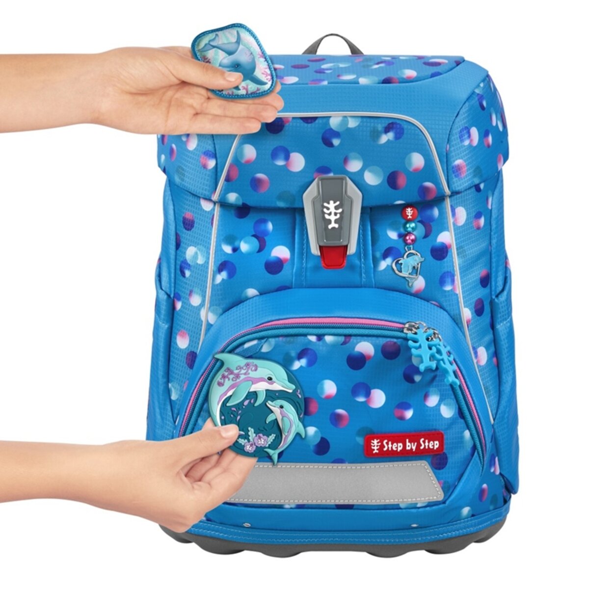 Step by Step FIT Schulranzen-Set "Dolphin Finja", 5-teilig