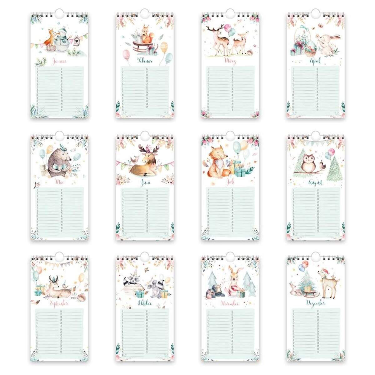 Trötsch Geburtstagskalender Waldfreunde, Jahresunabhängig