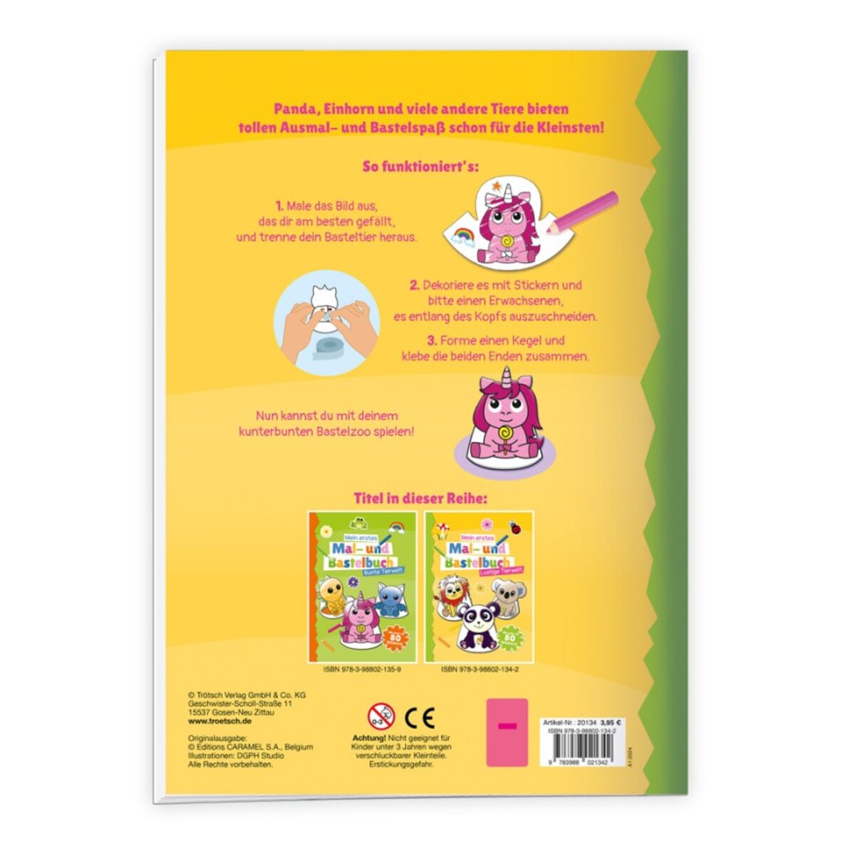 Trötsch Mein erstes Mal- und Bastelbuch "Bunte Tierwelt"