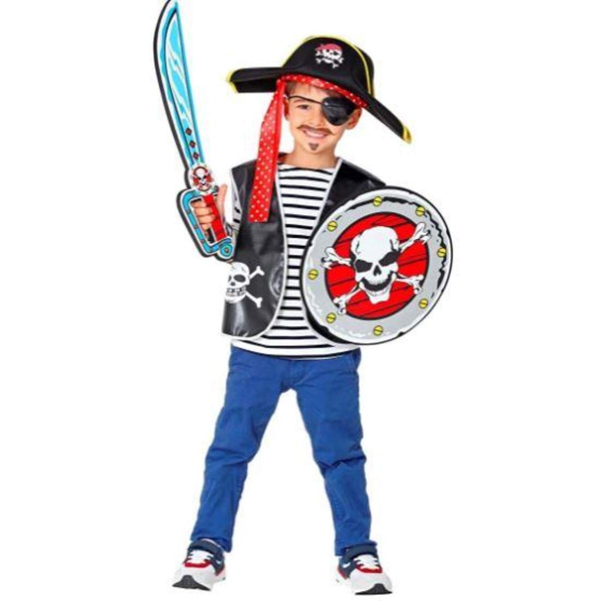 Widmann Piratensäbel und Schild aus weichem Schaumstoff