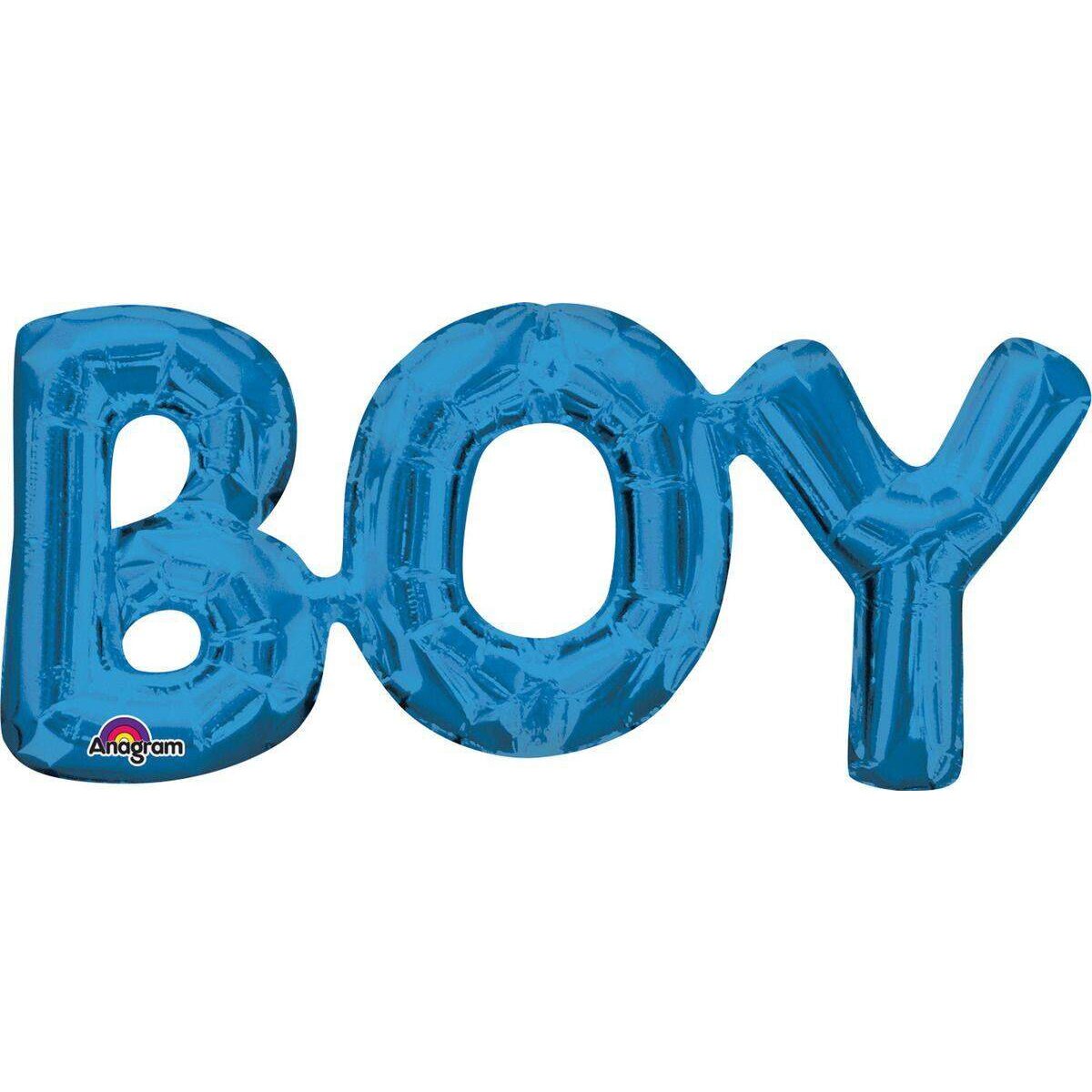 amscan Folienballon SuperShape Wort "BOY"