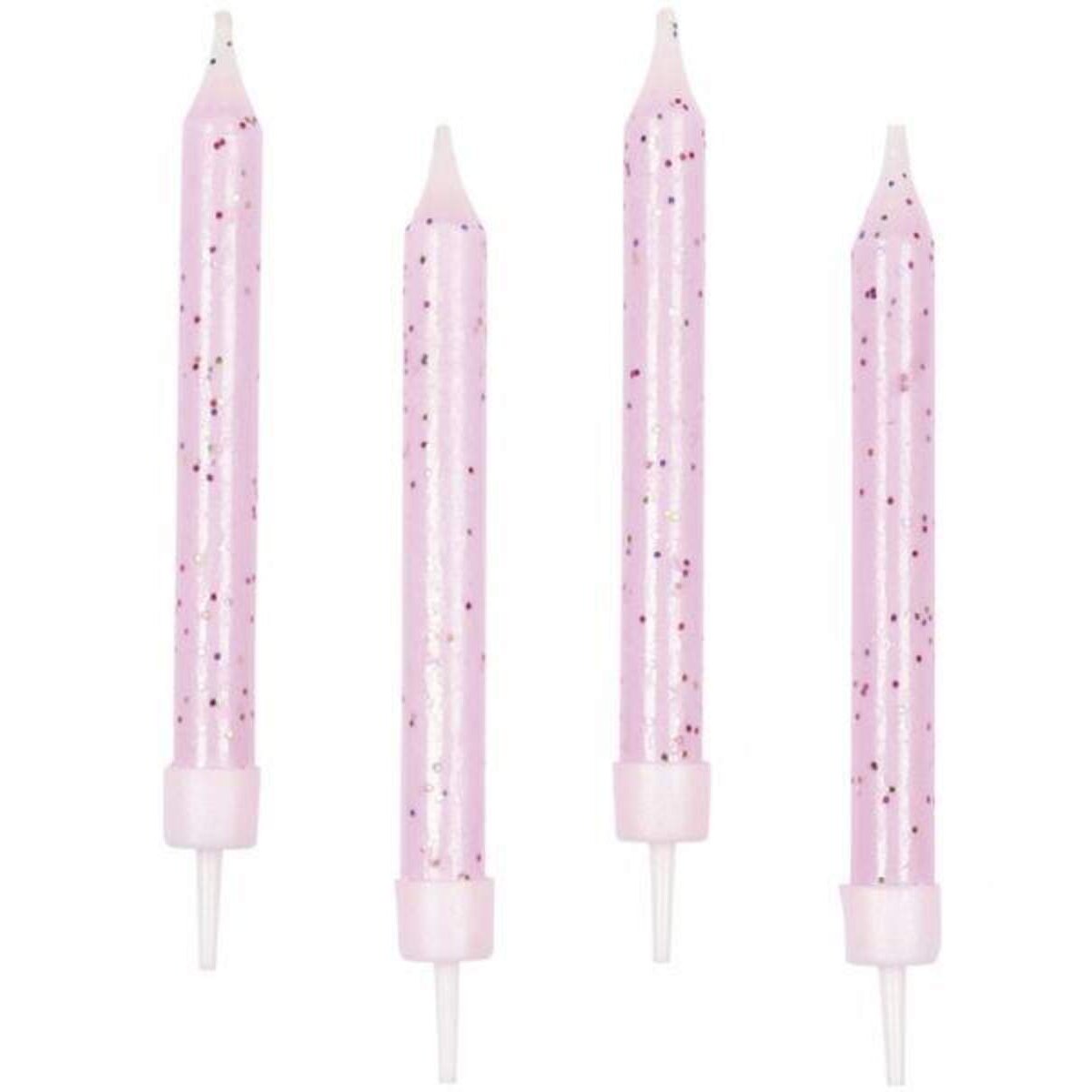 amscan Geburtstagskerzen Glitter, 10 Stück