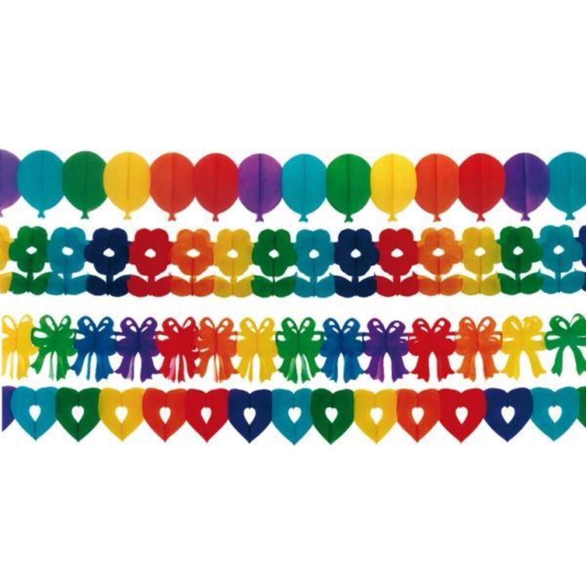amscan Motivgirlande, 4m, sortiert