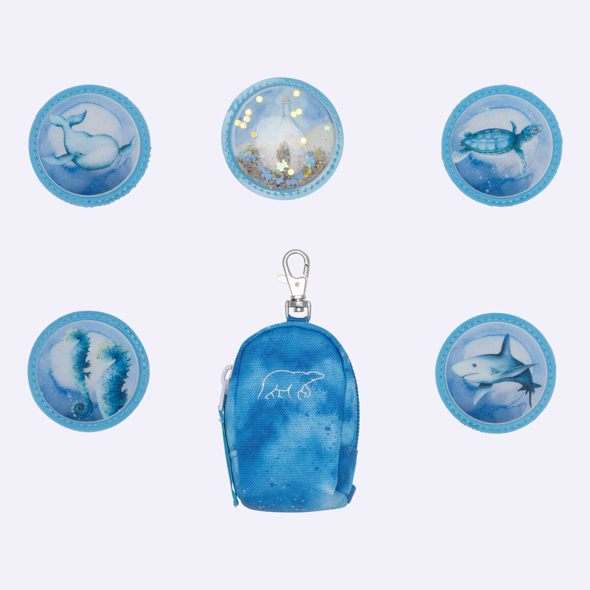 Beckmann Schulrucksack-Set Classic Ocean, 6-teilig