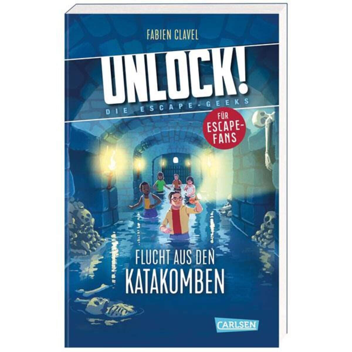 Carlsen Verlag Unlock! 1: Flucht aus den Katakomben: Ein Escape-Buch für Kinder ab 10