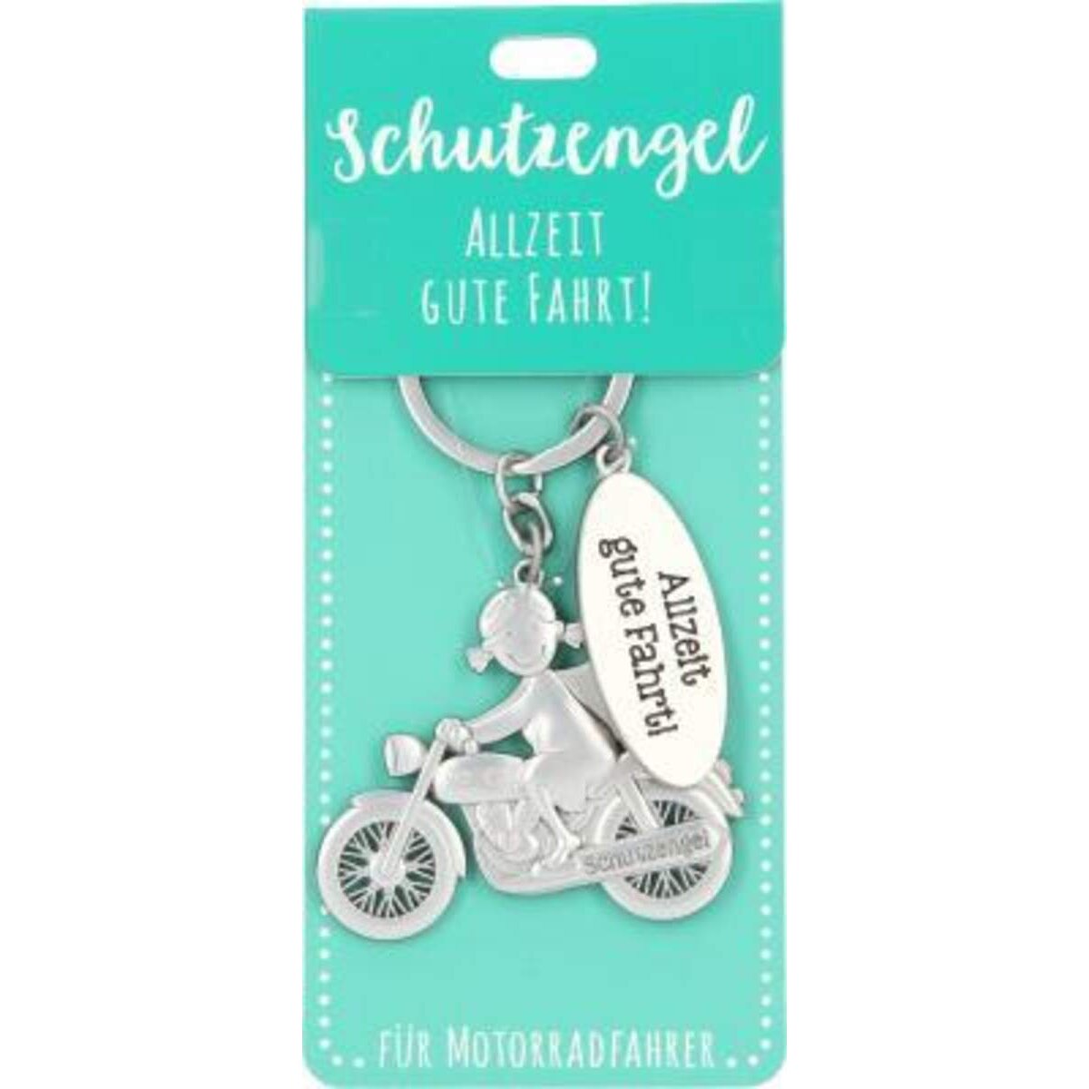 Depesche Schutzengel sicher im Straßenverkehr - Für Motorradfahrer, türkis