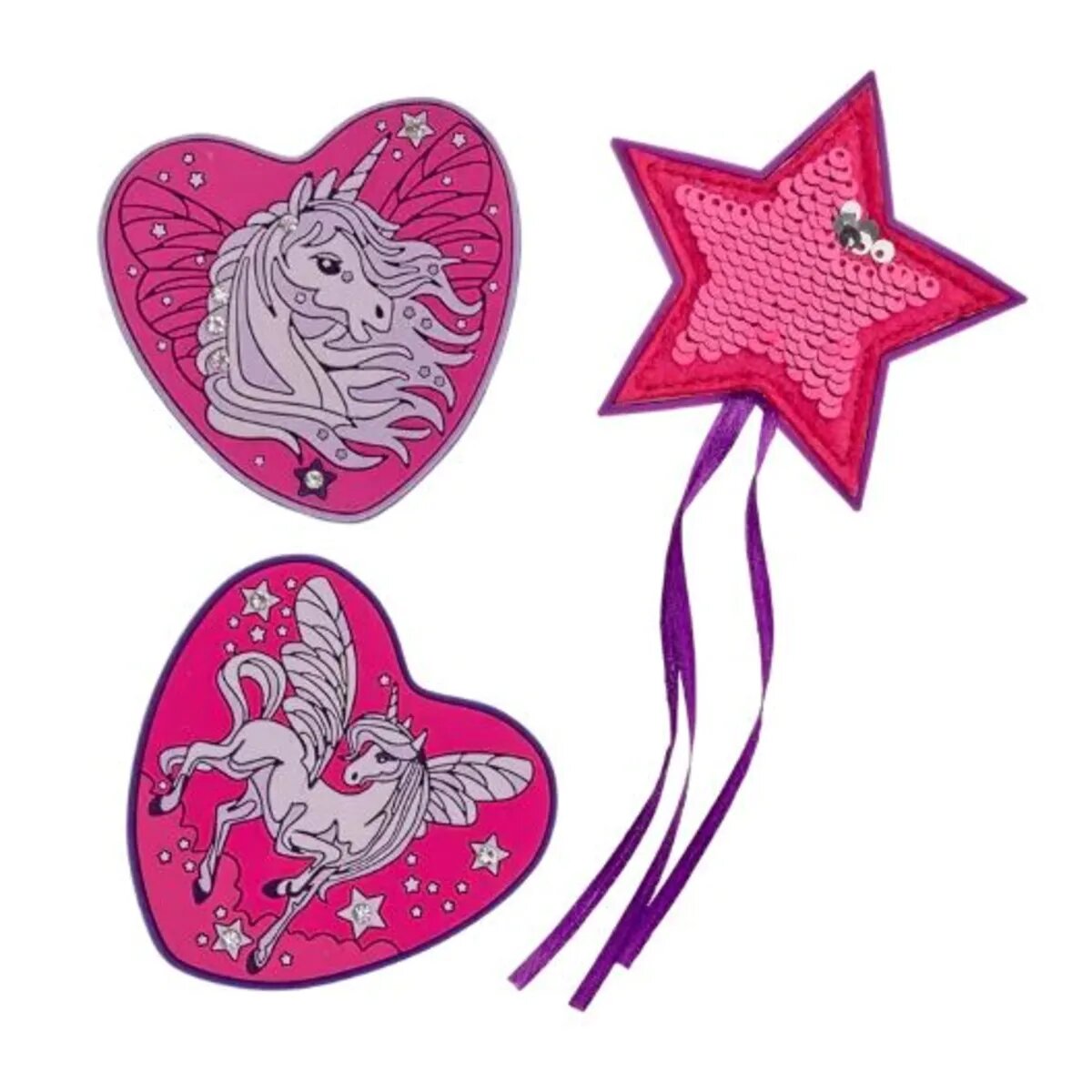 DerDieDas Schulrucksack-Set Ergoflex Pretty Unicorn, 5-teilig