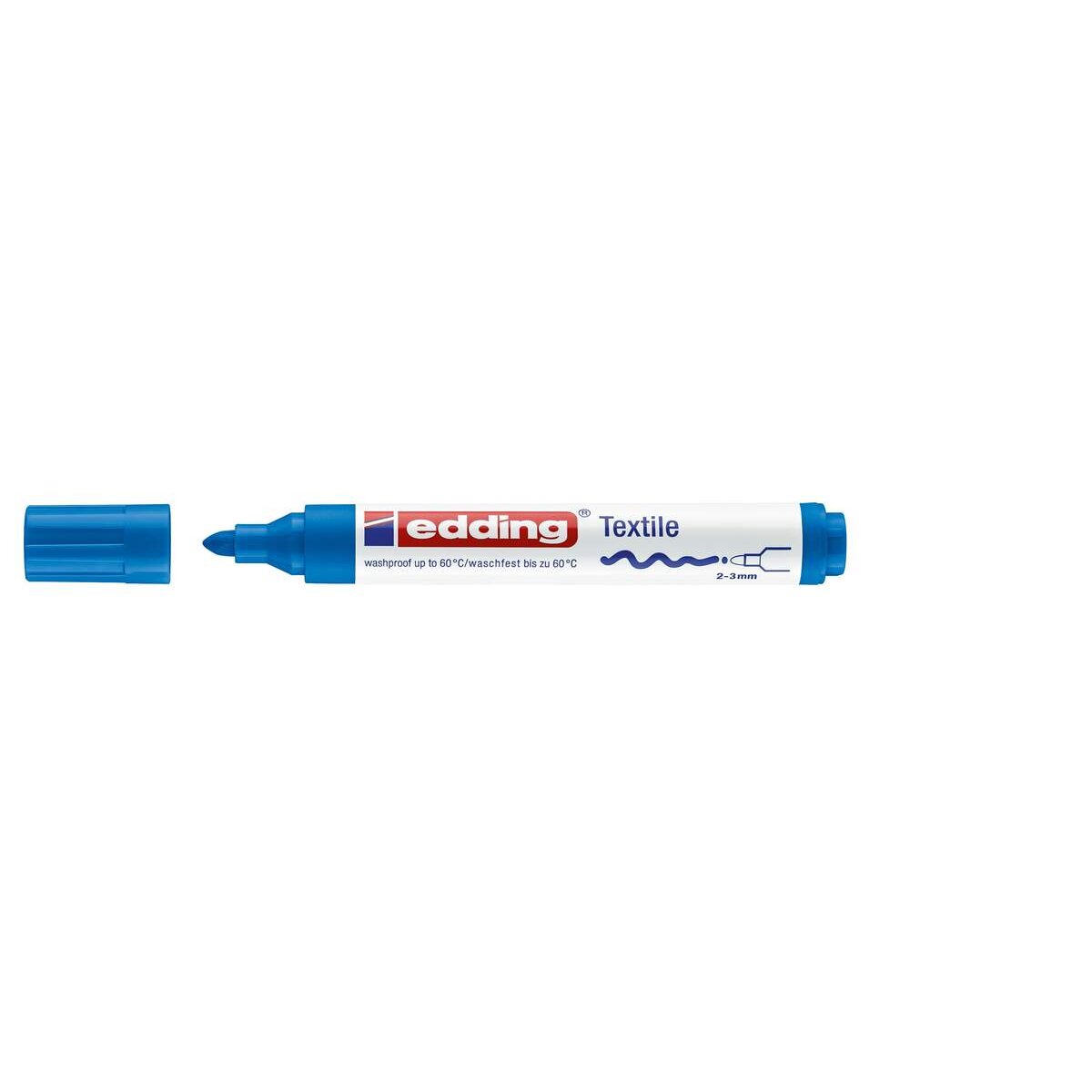 edding 4500 Textilmarker, 2-3mm, hellblau