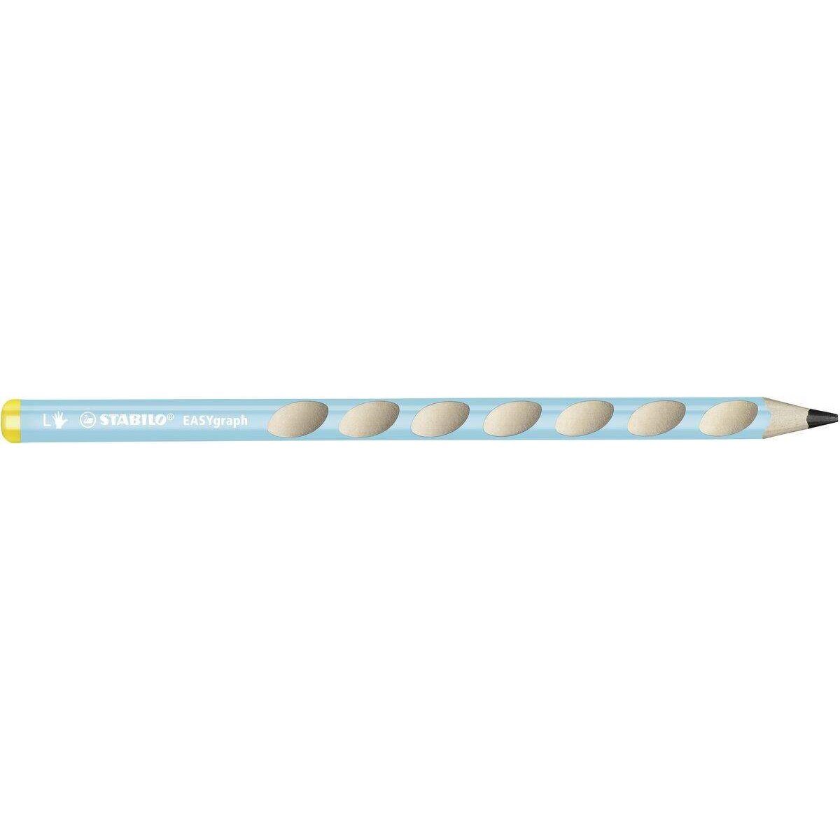 Ergonomischer Dreikant-Bleistift für Linkshänder - STABILO Easygraph in blau - Einzelstift - Härtegrad HB