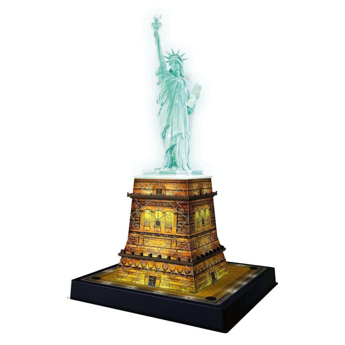 Ravensburger 3D Puzzle Freiheitsstatue bei Nacht