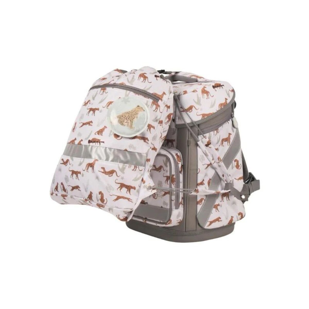 School-Mood Schulranzen-Set Hero Maxx Air Leopard, 7-teilig