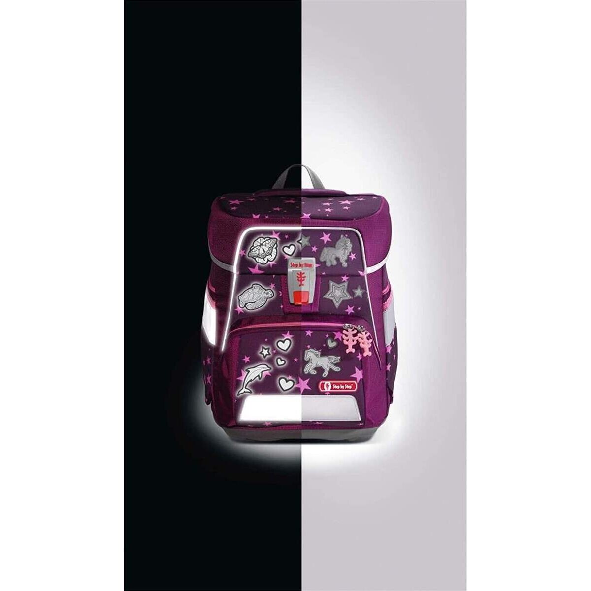 Step by Step Sticker-Set, Silber, reflektierend, 14 Sticker