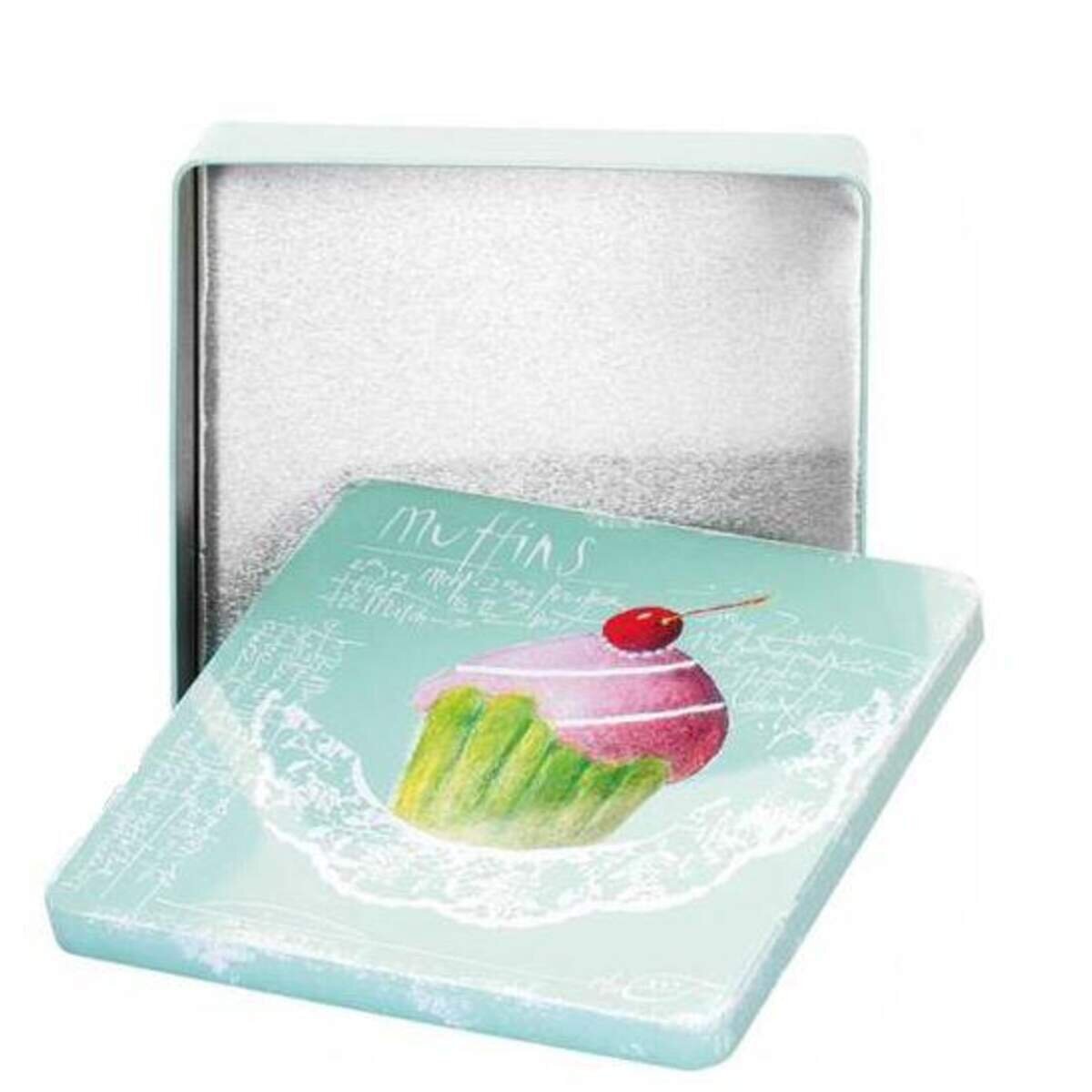 STEWO Metallbox Delizia 19 x 19 x 6 cm, 1 Stück, 2-fach sortiert