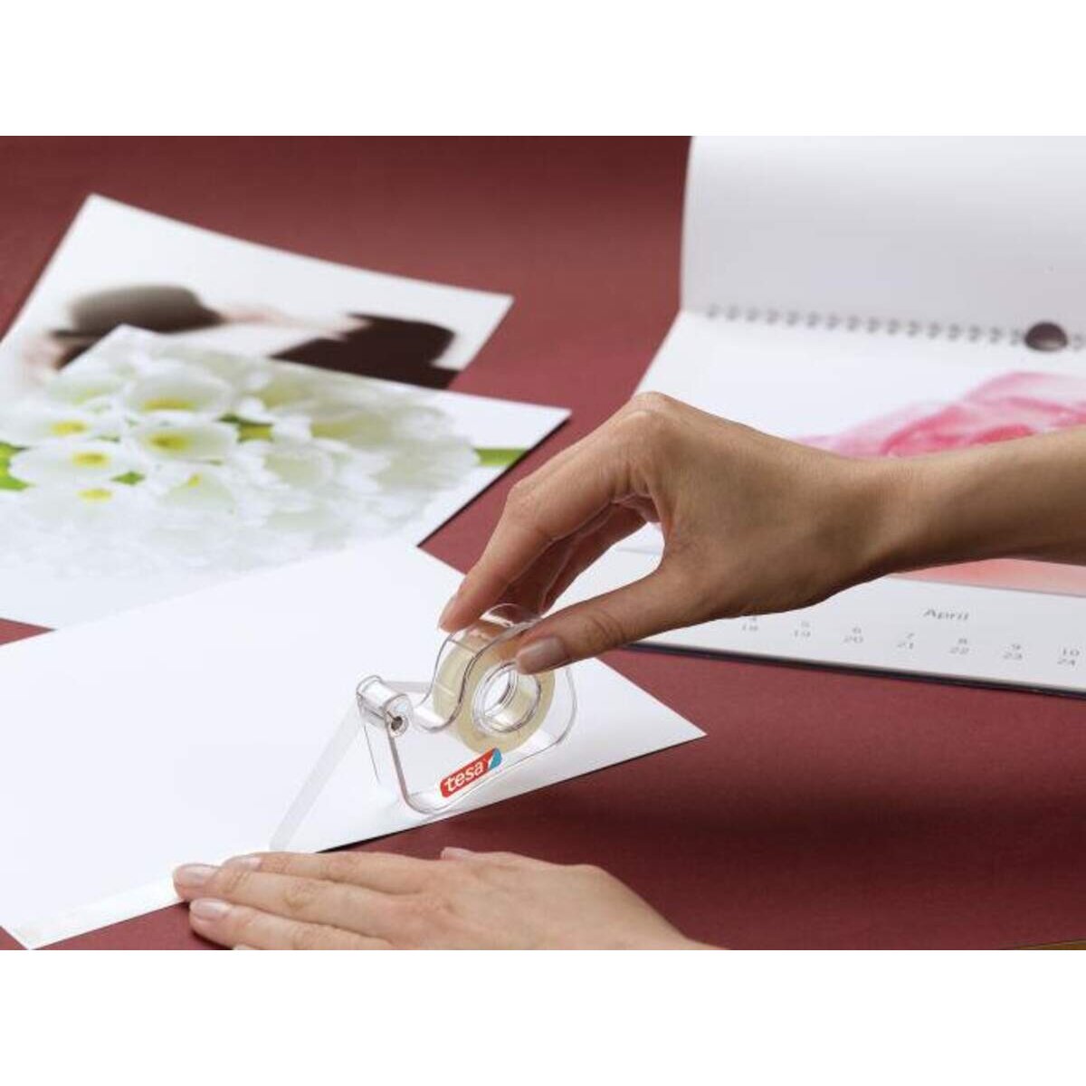 tesafilm Foto doppelseitig klebend mit Abroller 7,5mx12mm