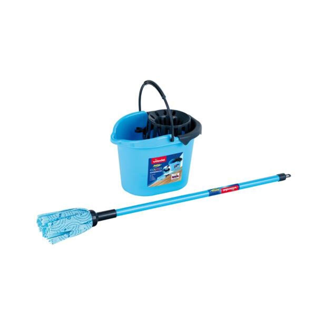 Theo Klein Wischmoppset Vileda Color Line 3-teilig, blau